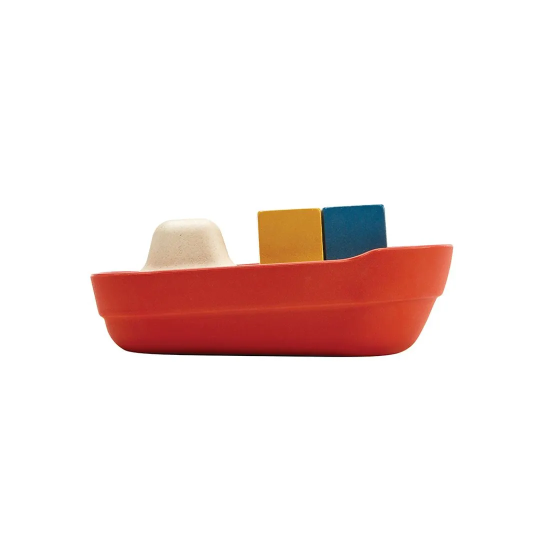PlanToys Cargo Ship bateau cargo bain caoutchouc