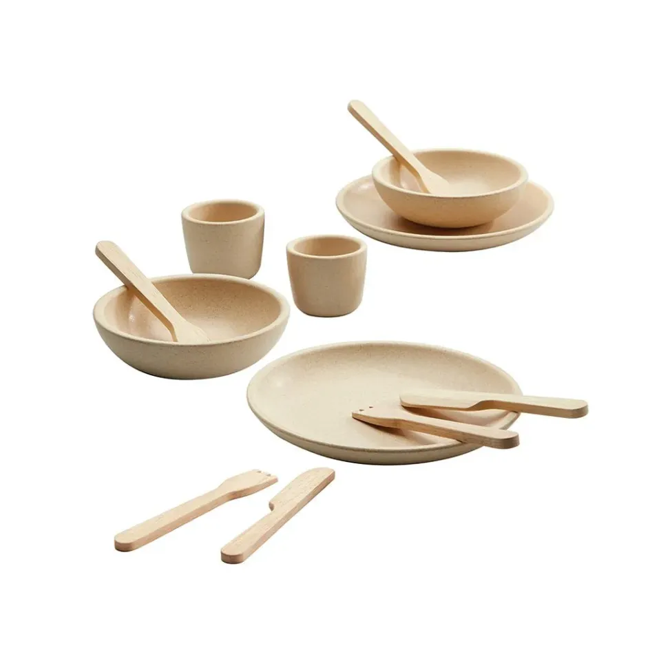 PlanToys Tableware Set dinette bois 12 pièces