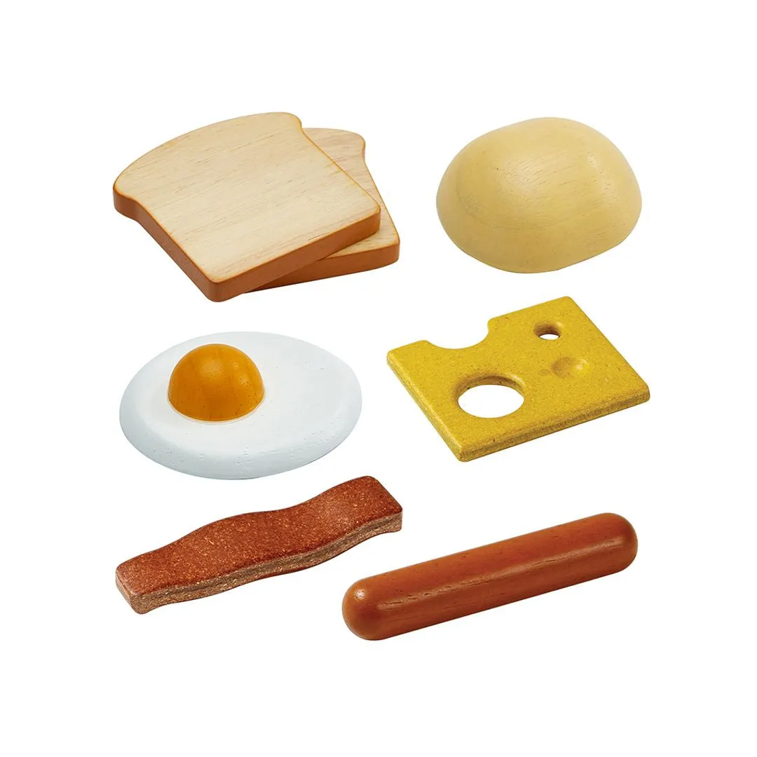 PlanToys Breakfast Menu dinette petit-déjeuner bois