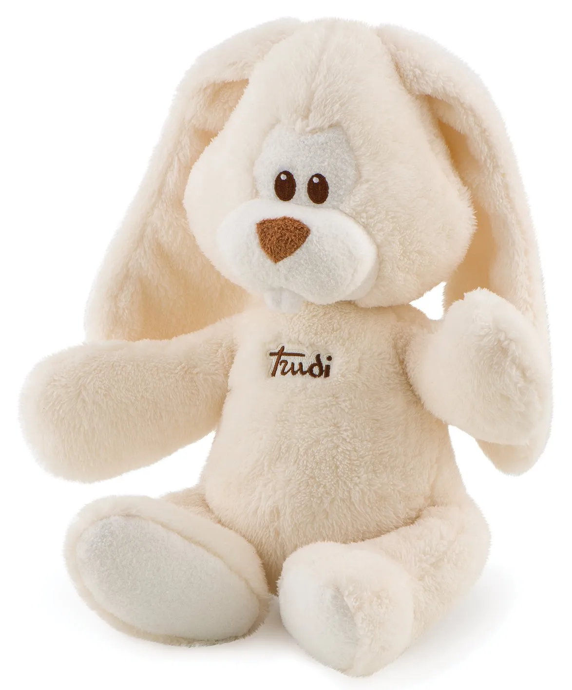 Trudi Cremino 18131 doudou lapin bleu turquoise carillon 26 cm