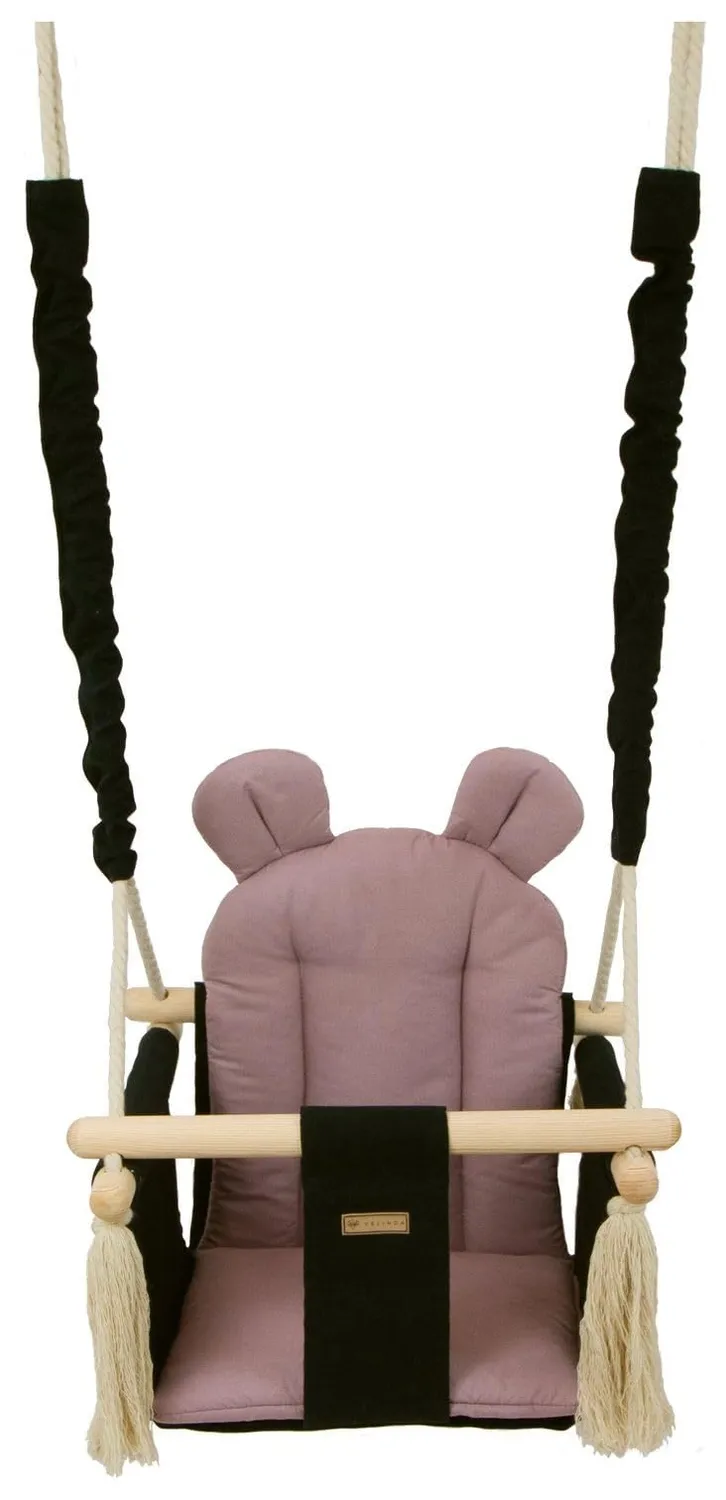Velinda Confort balançoire enfant bois coton jardin maison
