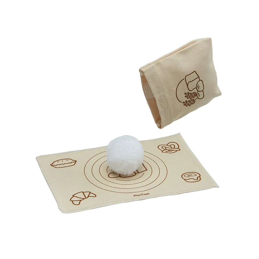 PlanToys Pain Set boulangerie bois 12 pièces