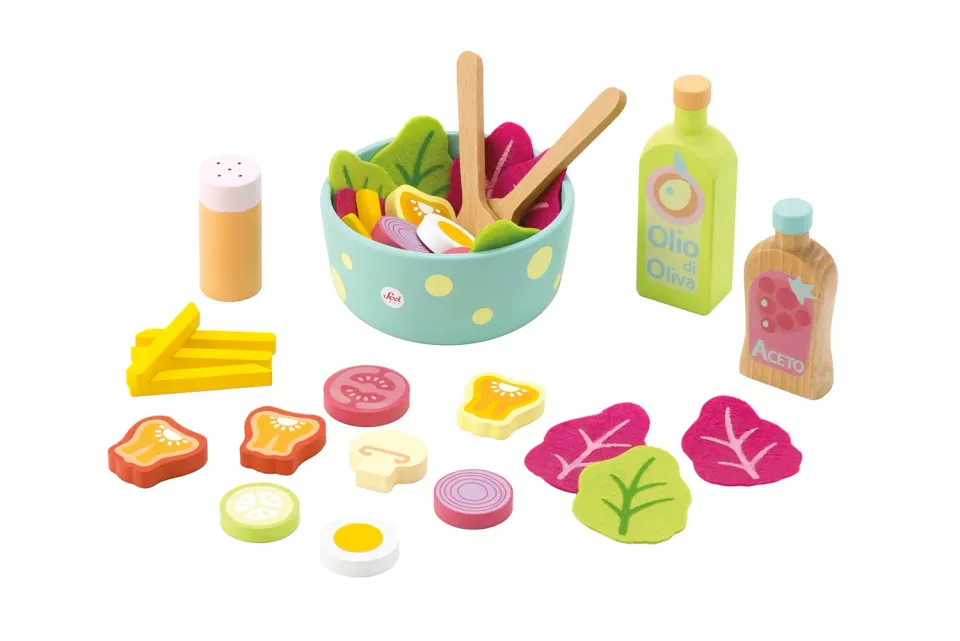 Trudi Sevi Set Salade 82986 Dinette Bois Enfant