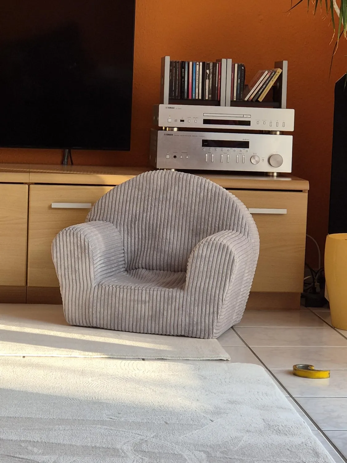 Velinda fauteuil enfant piqué mousse confortable