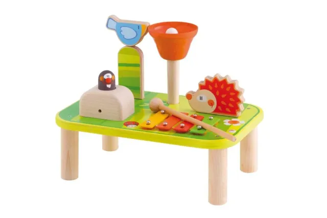 Sevi 82807 mini table musicale clavier bois dès 2 ans