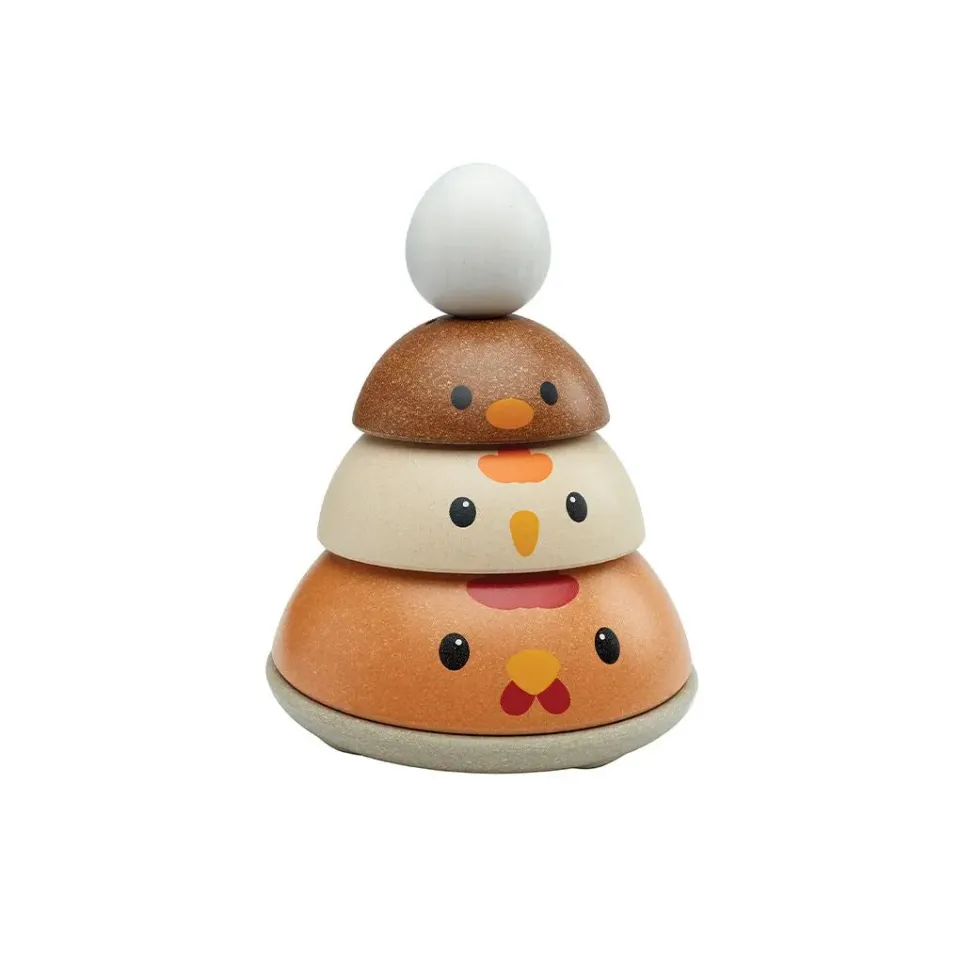 PlanToys Chicken Nesting jeu à empiler 12 mois