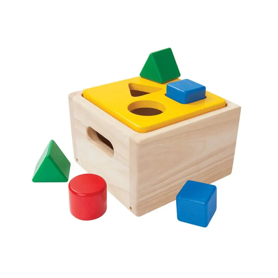 PlanToys Shape & Sort It Out boîte à formes bois 12 mois