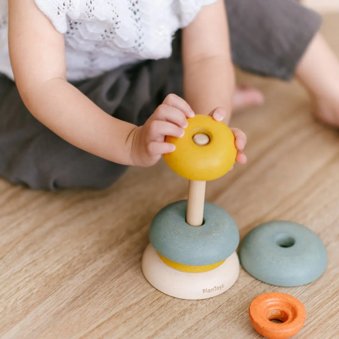 PlanToys Stacking Ring jeu à empiler bois 12 mois