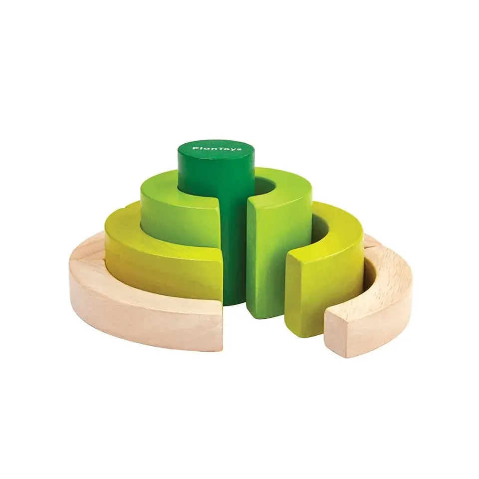 PlanToys Curve Blocks jeu construction 10 pièces
