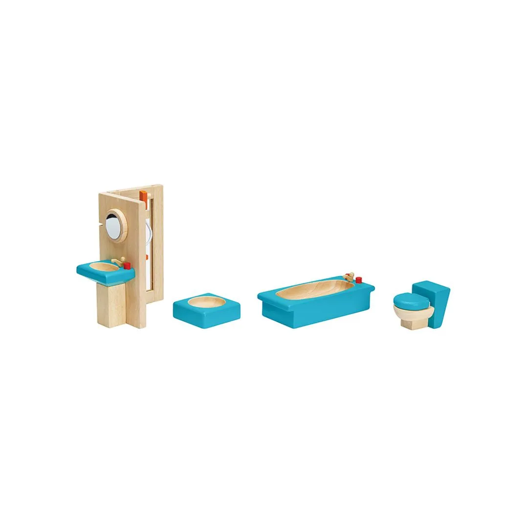 PlanToys Neo Bathroom maison poupée bois 5 pièces