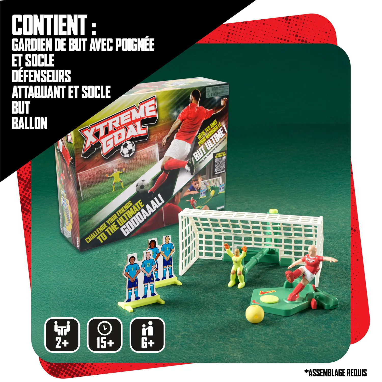 Tomy Xtreme Goal jeu de football sans piles dès 4 ans