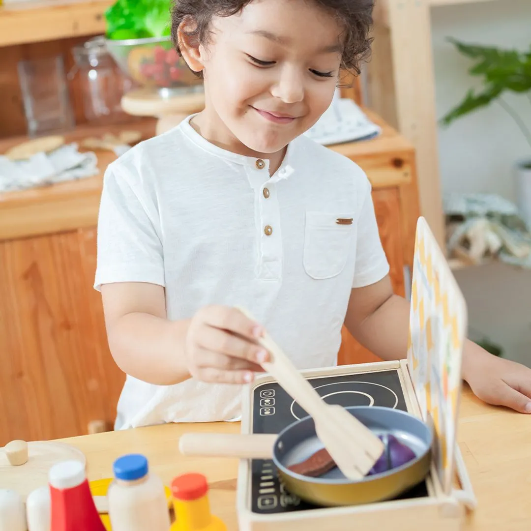 PlanToys Cooking Utensils Set dinette bois 5 pièces