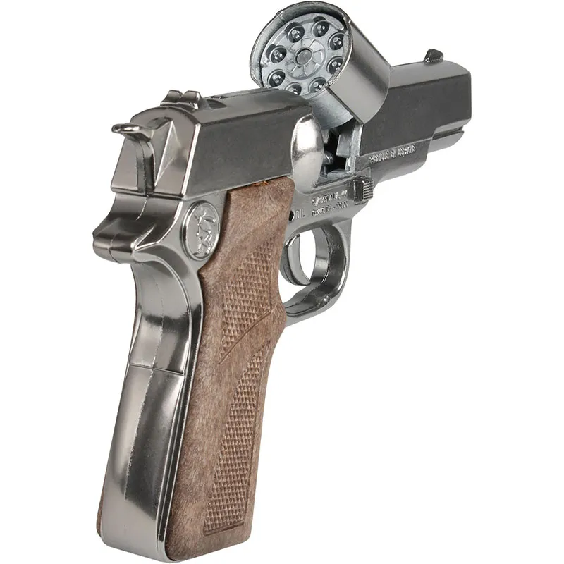 Gonher Police pistolet à amorces 8 coups métal