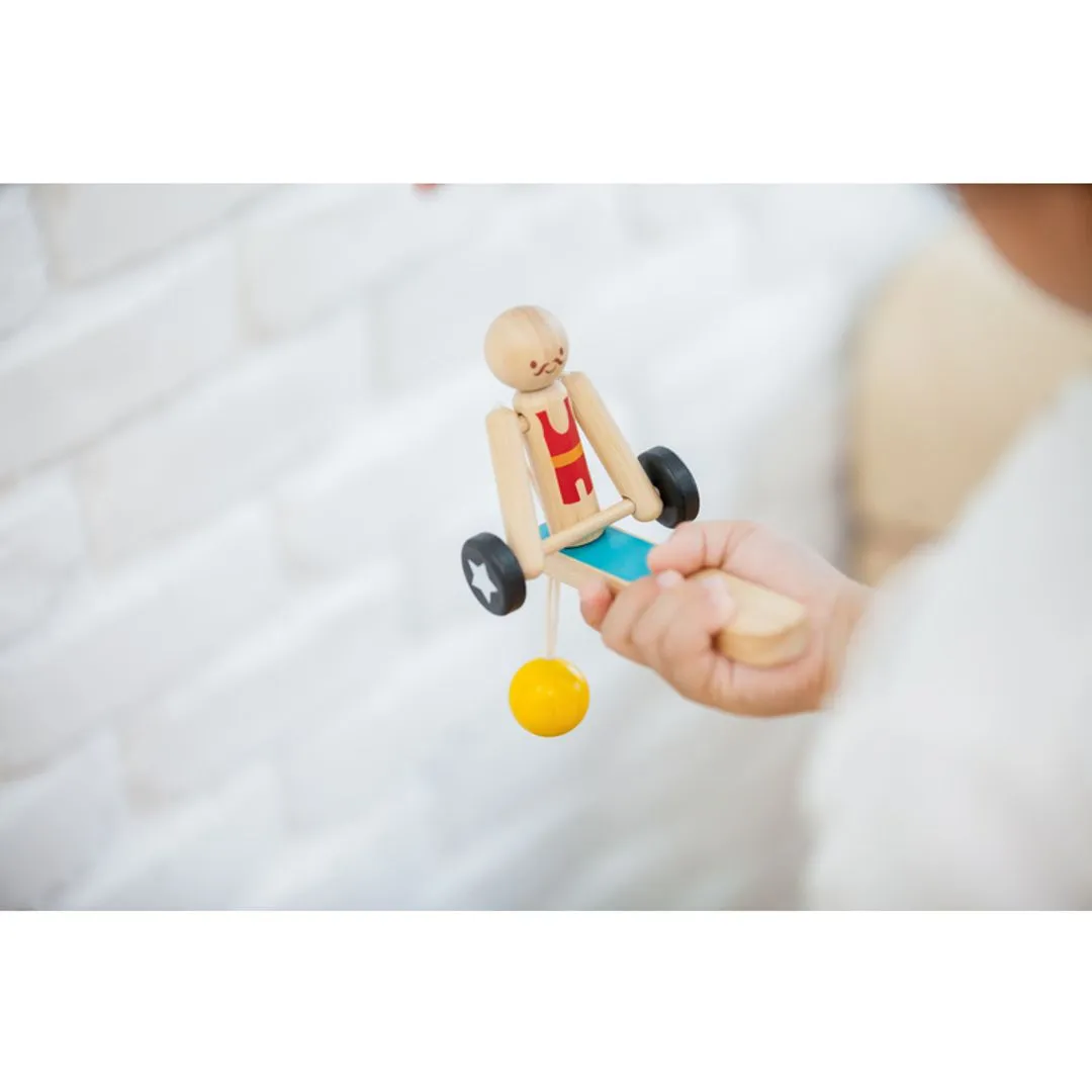 PlanToys Weightlifting Acrobat pendule acrobate bois