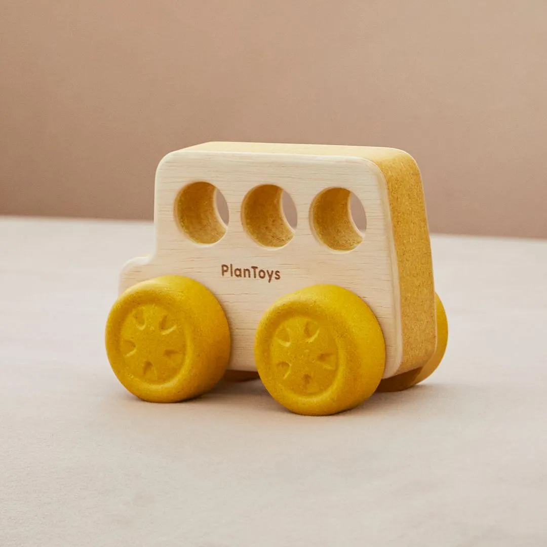 PlanToys Timber Trail Bus petit bus bébé bois