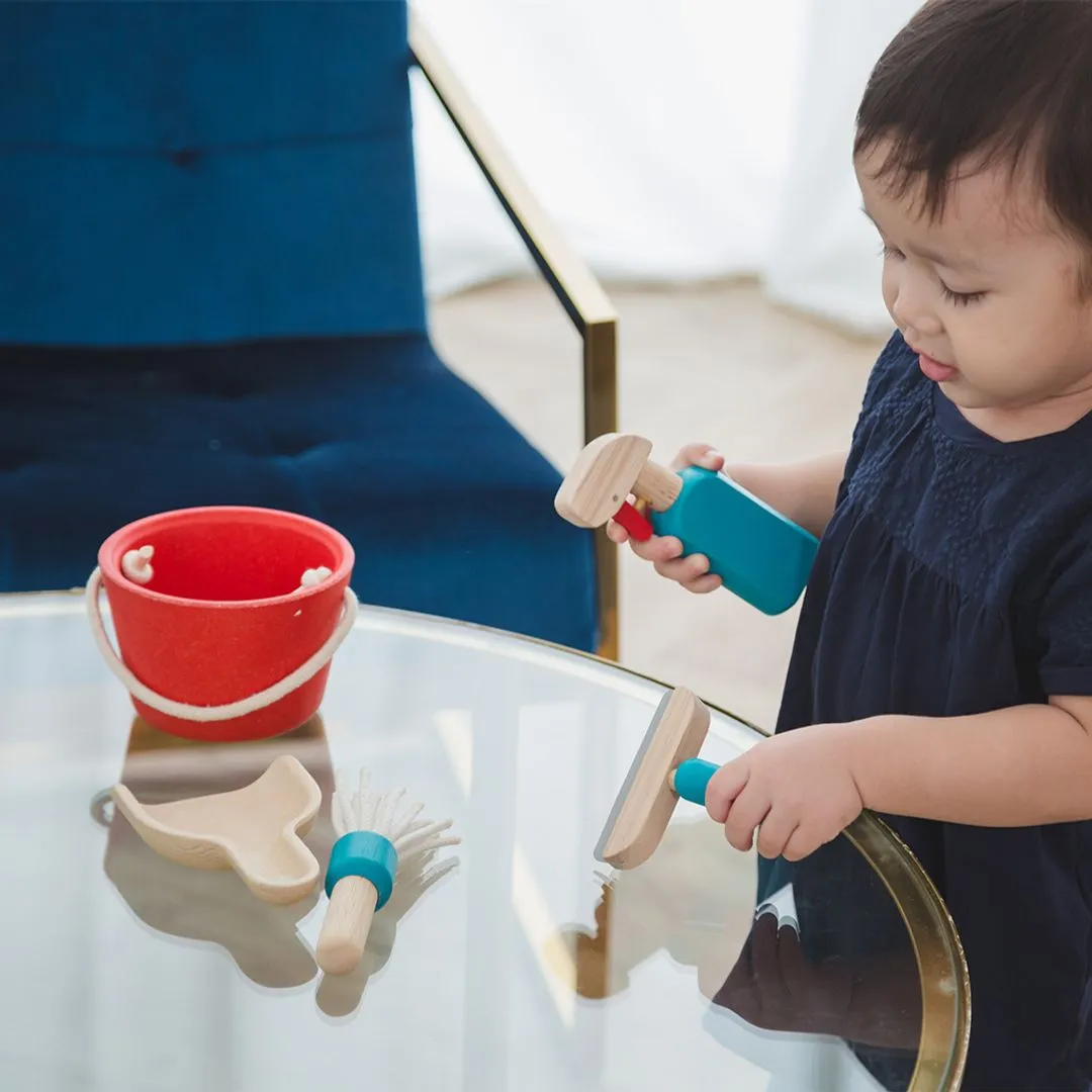 PlanToys Kit Ménage Jouet Bois dès 2 ans