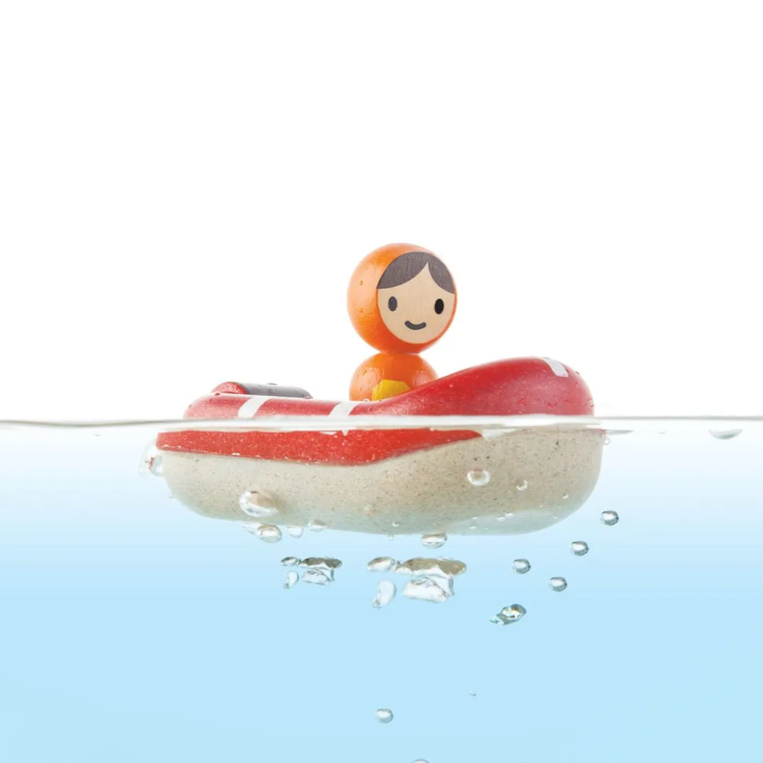 PlanToys Coast Guard Boat bateau jouet de bain