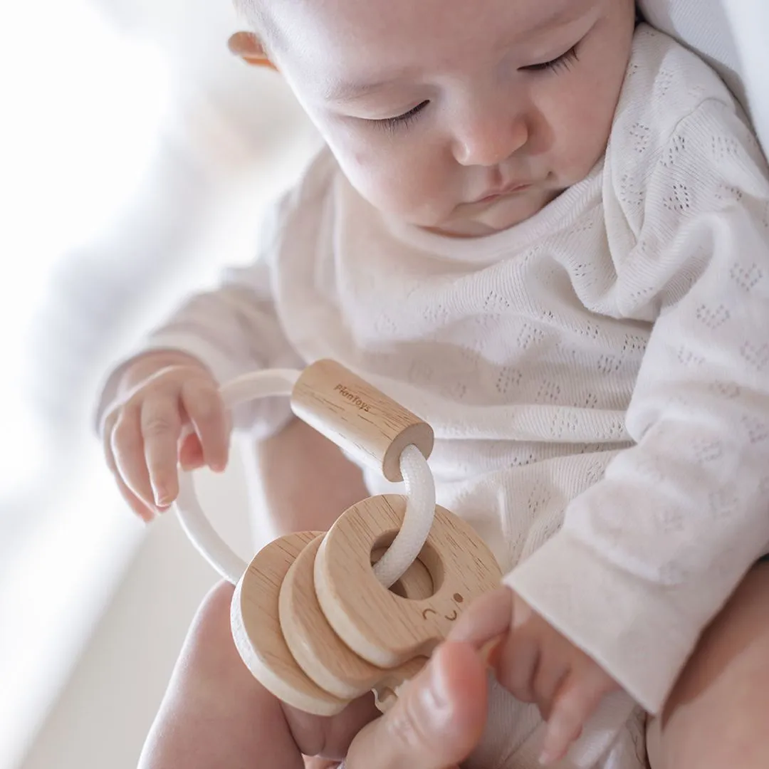 PlanToys Baby Key Rattle hochet clés naturel
