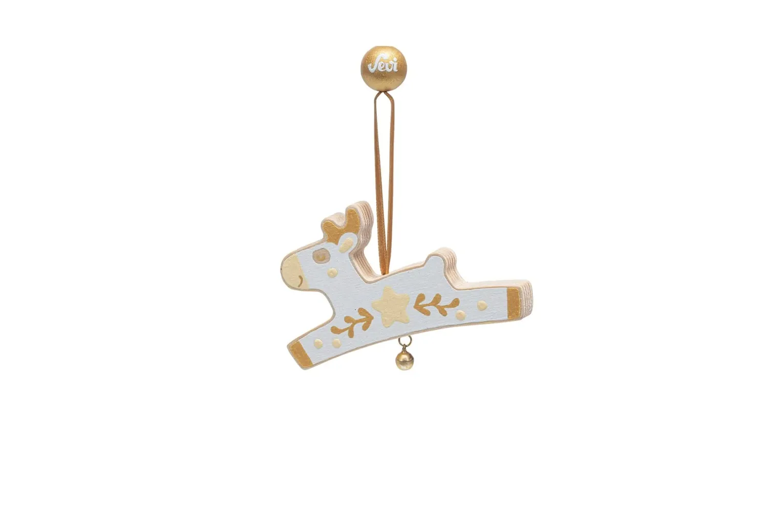 Sevi déco Noël bois blanches 3 pièces gui cœur