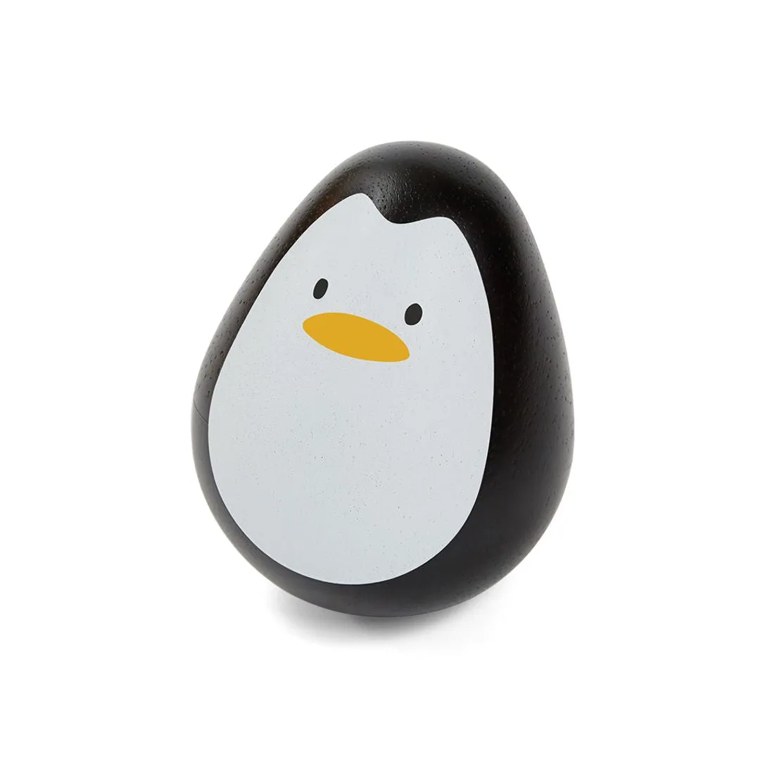 PlanToys Penguin Wobbler culbuto bébé bois pingouin