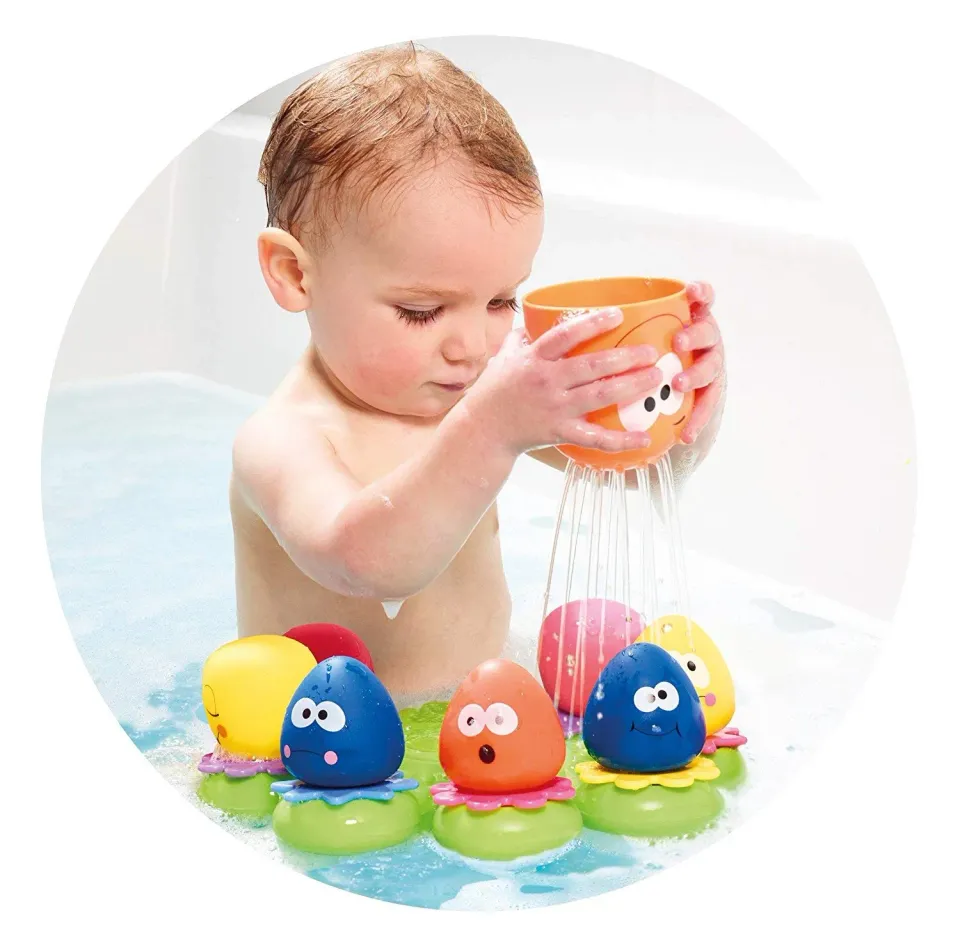 Tomy Toomies Octopals jouet de bain pieuvre 9 pièces
