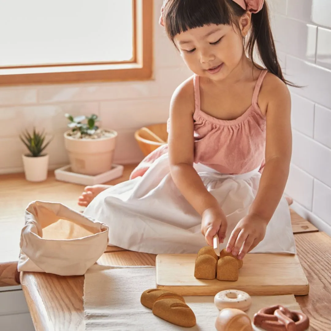 PlanToys Bread Set pain jouet dinette bois 2 ans