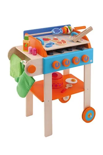 Sevi 82746 grill cuisine jeu d'imitation bois dès 3 ans