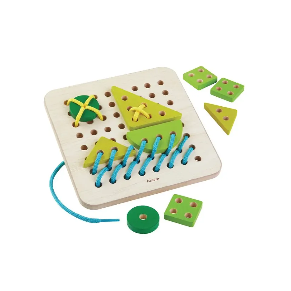 PlanToys Lacing Board tableau à lacer 7 pièces dès 3 ans