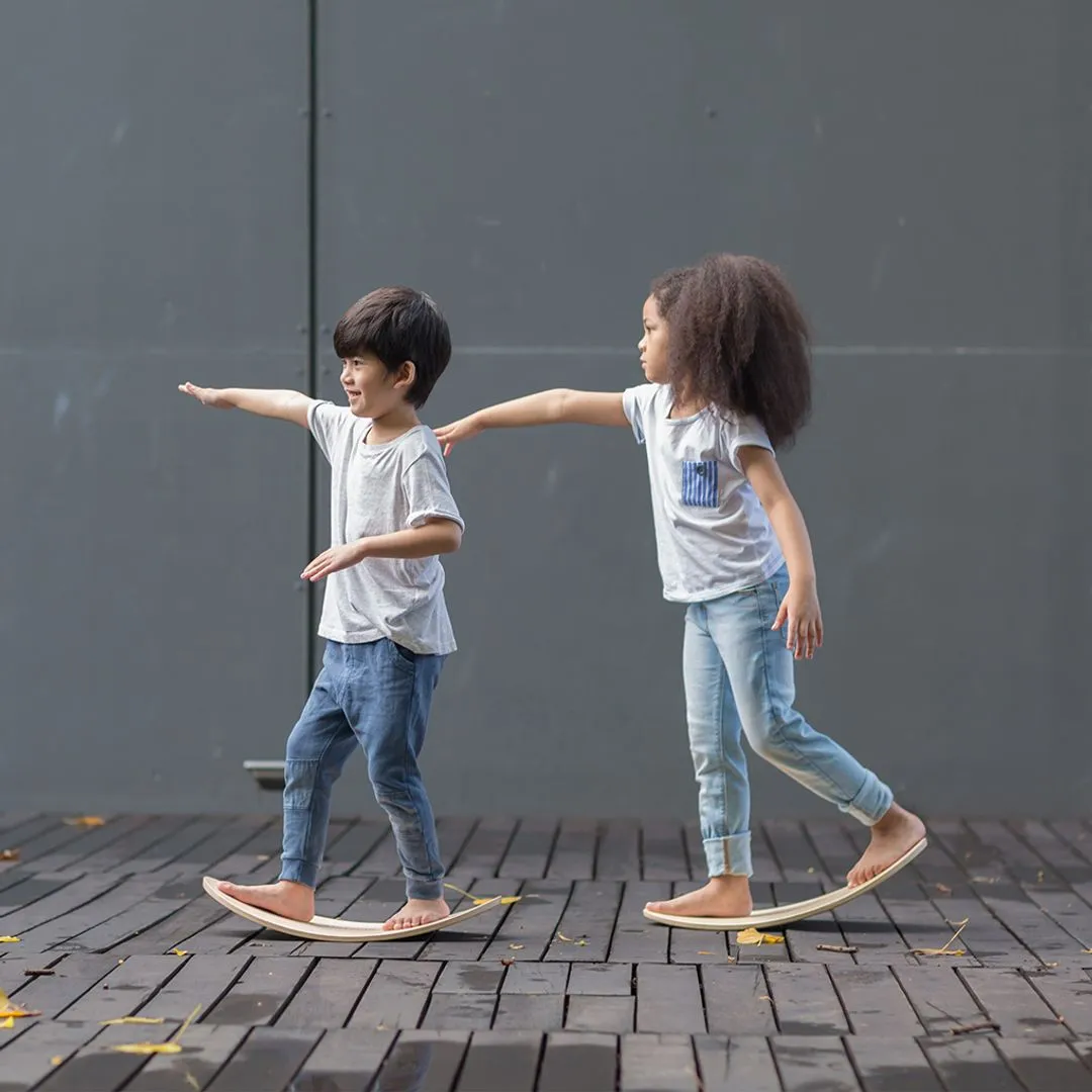 PlanToys Balance Board planche d'équilibre bois corde dès 3 ans