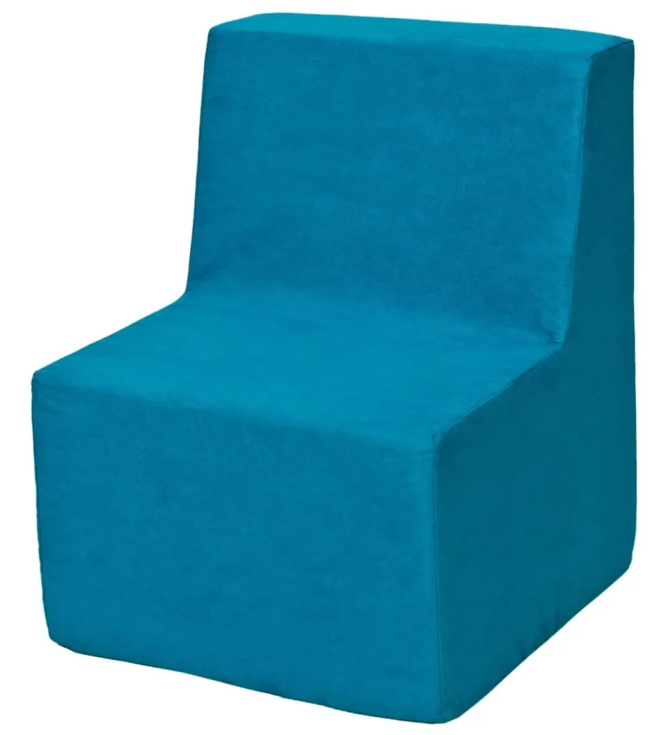 Velinda Fauteuil Pouf Enfant Bleu Ergonomique
