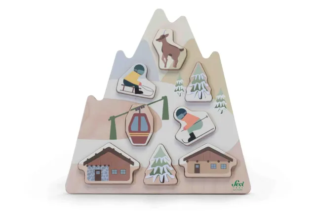 Sevi Nature 87858 puzzle encastrement bois nature