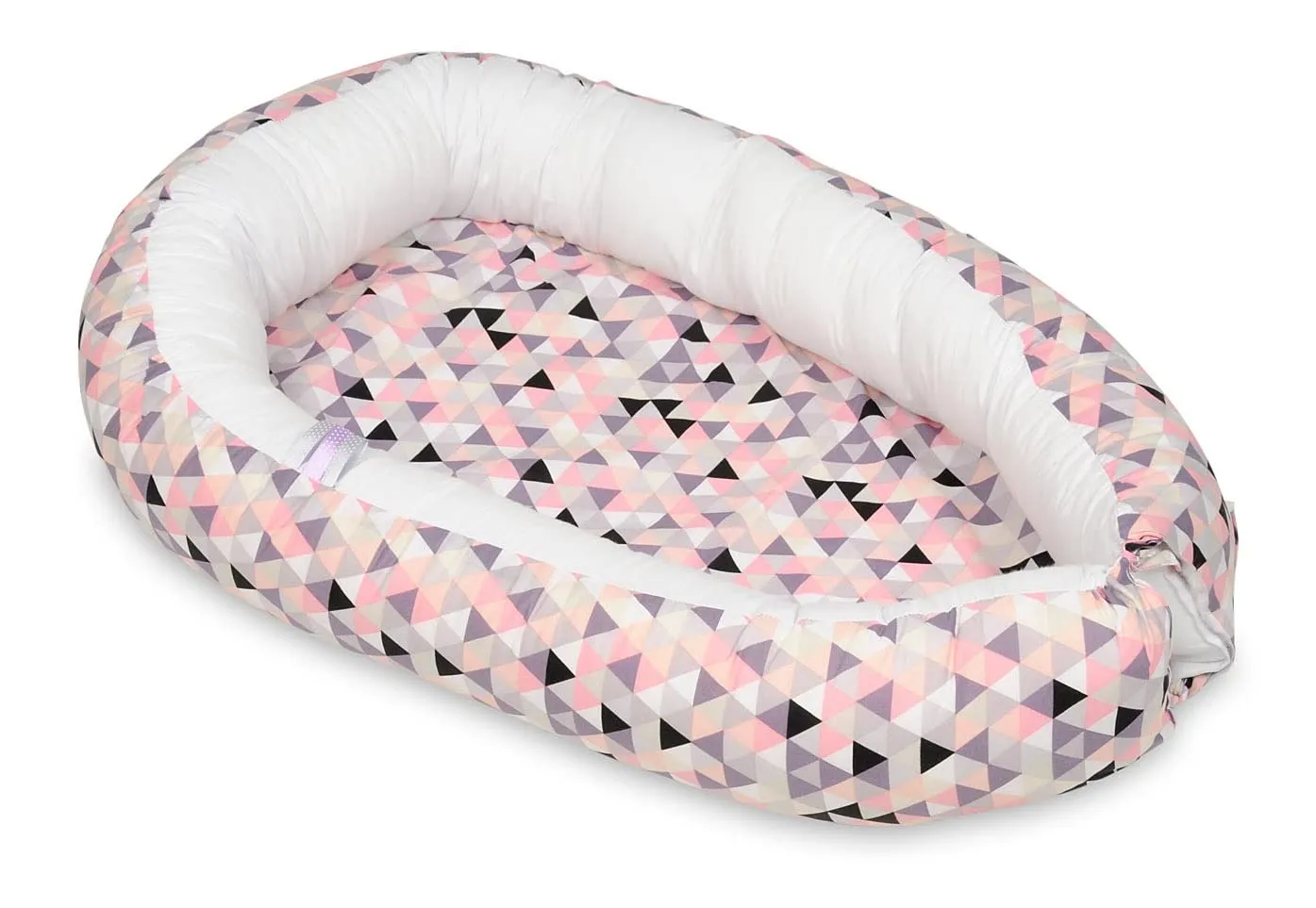 Velinda Cocon Triangles Beiges cocon bébé coton 0-8 mois