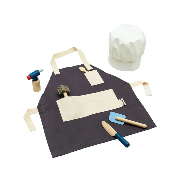 PlanToys Chef Set déguisement cuisinier enfant bois
