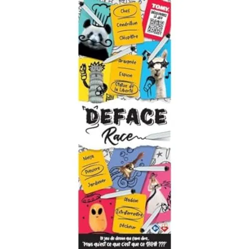 Tomy Games T73588 Deface Race jeu dessin famille 8 ans