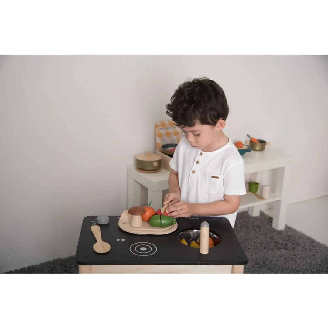 PlanToys Veggie Set légumes à découper bois 18 mois