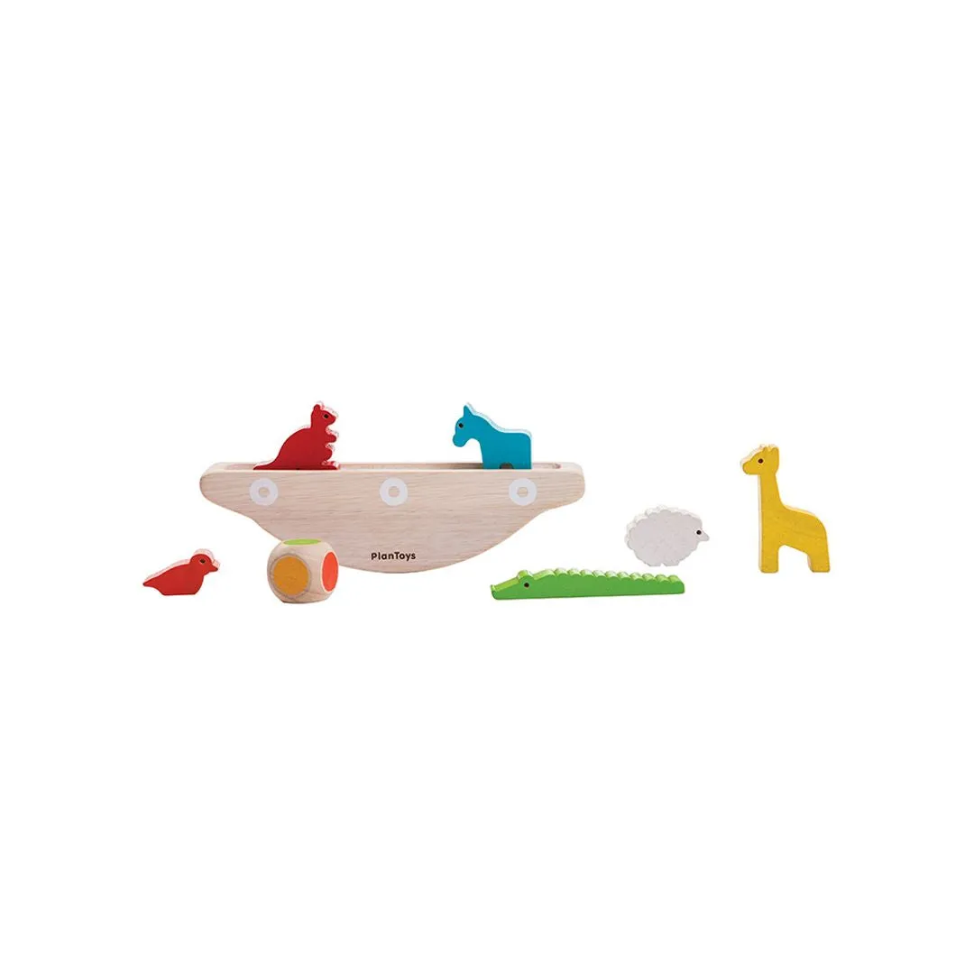 PlanToys Balancing Boat jeu d'équilibre bois