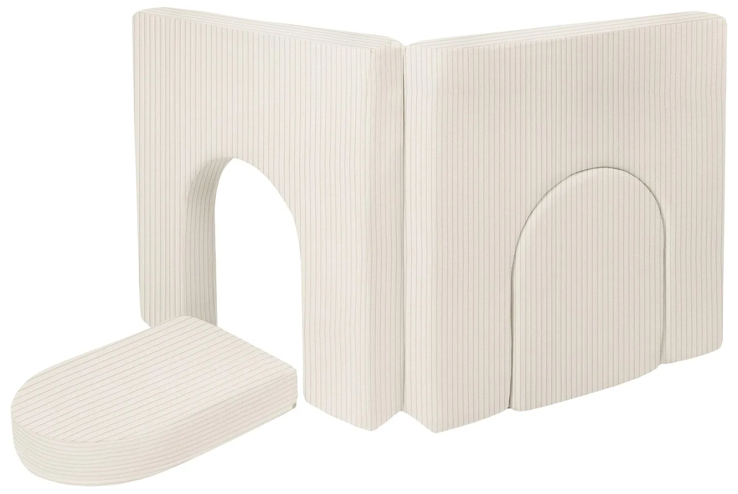Velinda Canapé Modulaire Voiture Volant Mousse Crème 15 Blocs