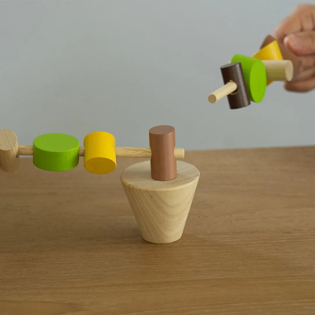 PlanToys Stacking Logs jeu empilage 13 pièces dès 3 ans