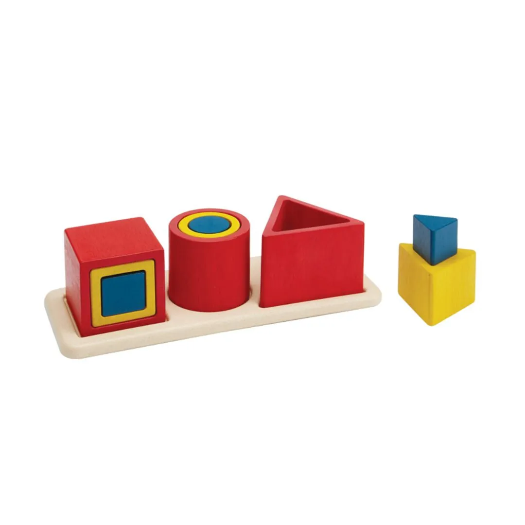 PlanToys Unit Plus Nesting Puzzle puzzle encastrable 18 mois bois