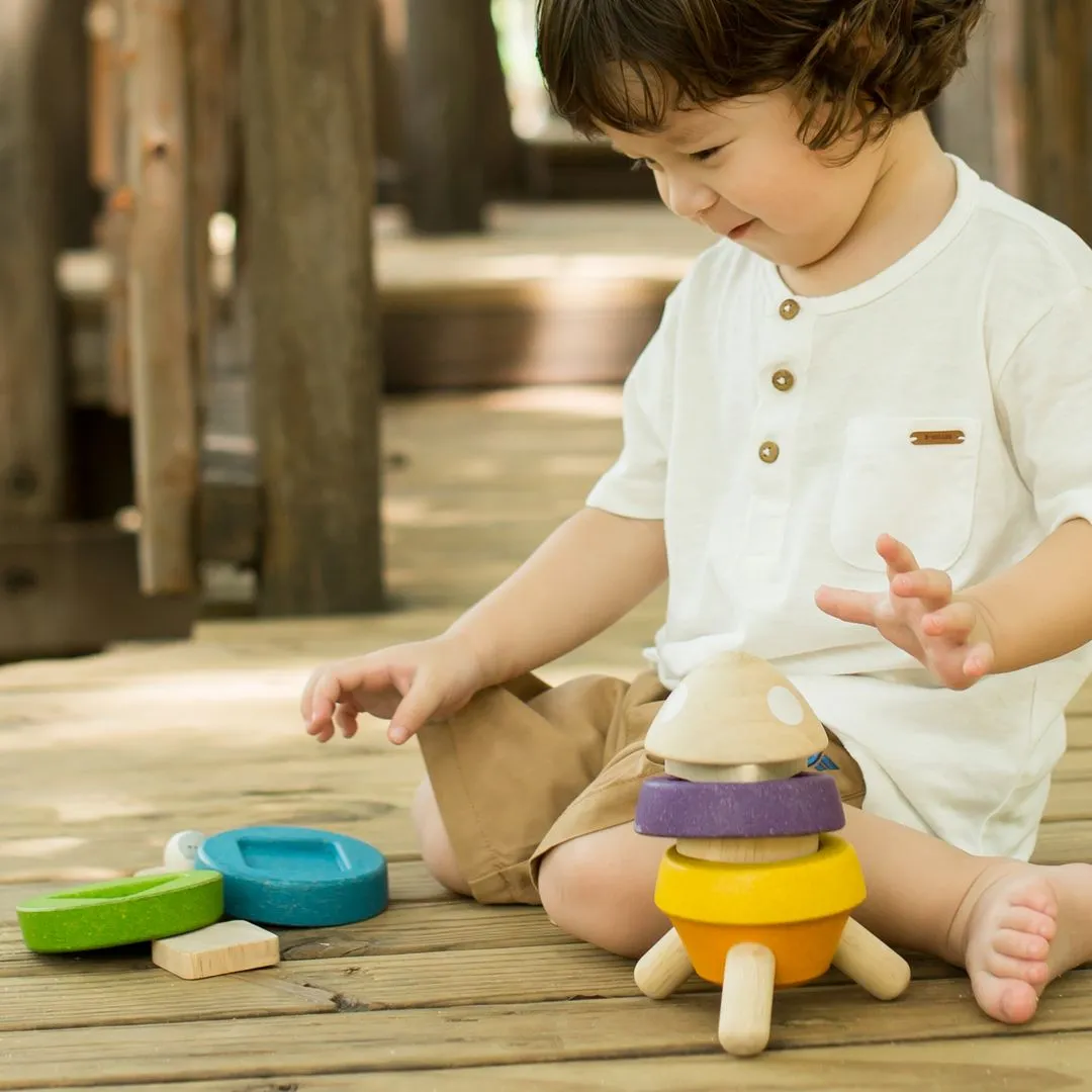 PlanToys Stacking Rocket fusee a empiler bois