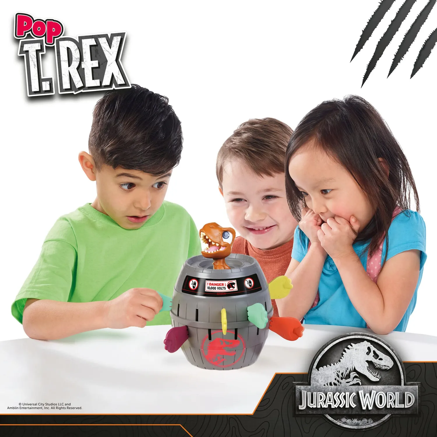 Tomy Pop T-Rex jeu société dinosaure 2-4 joueurs 4 ans