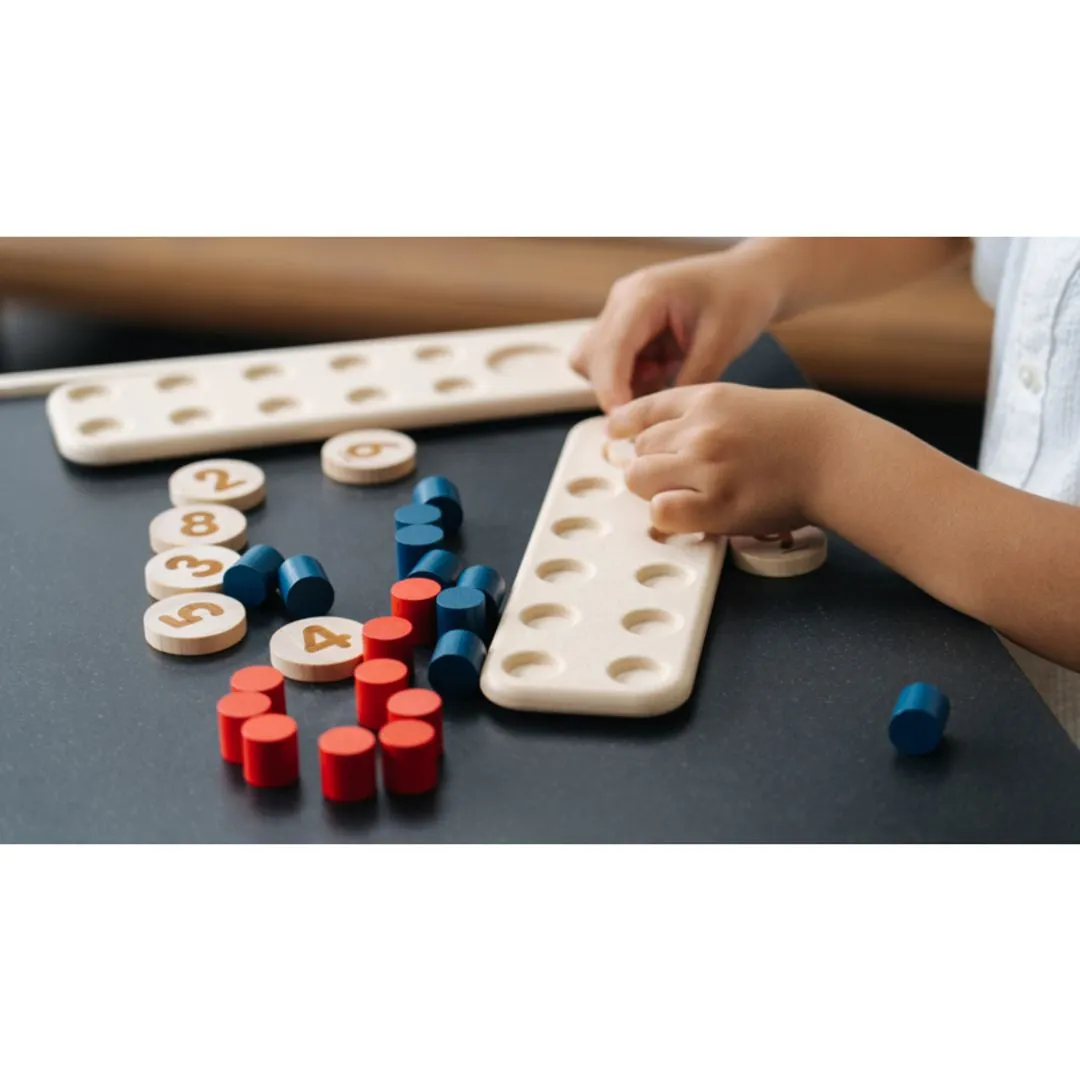 PlanToys Unit Plus Ten Frame jeu calcul bois