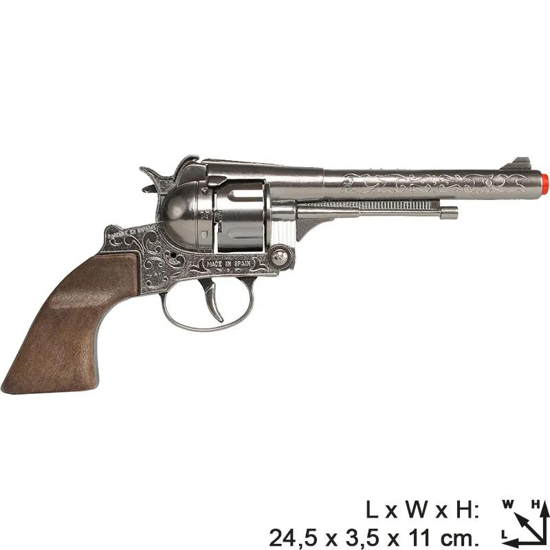 Gonher Cowboy revolver jouet 12 coups métal