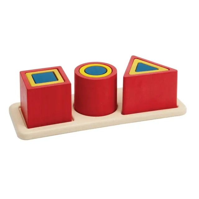 PlanToys Unit Plus Nesting Puzzle puzzle encastrable 18 mois bois