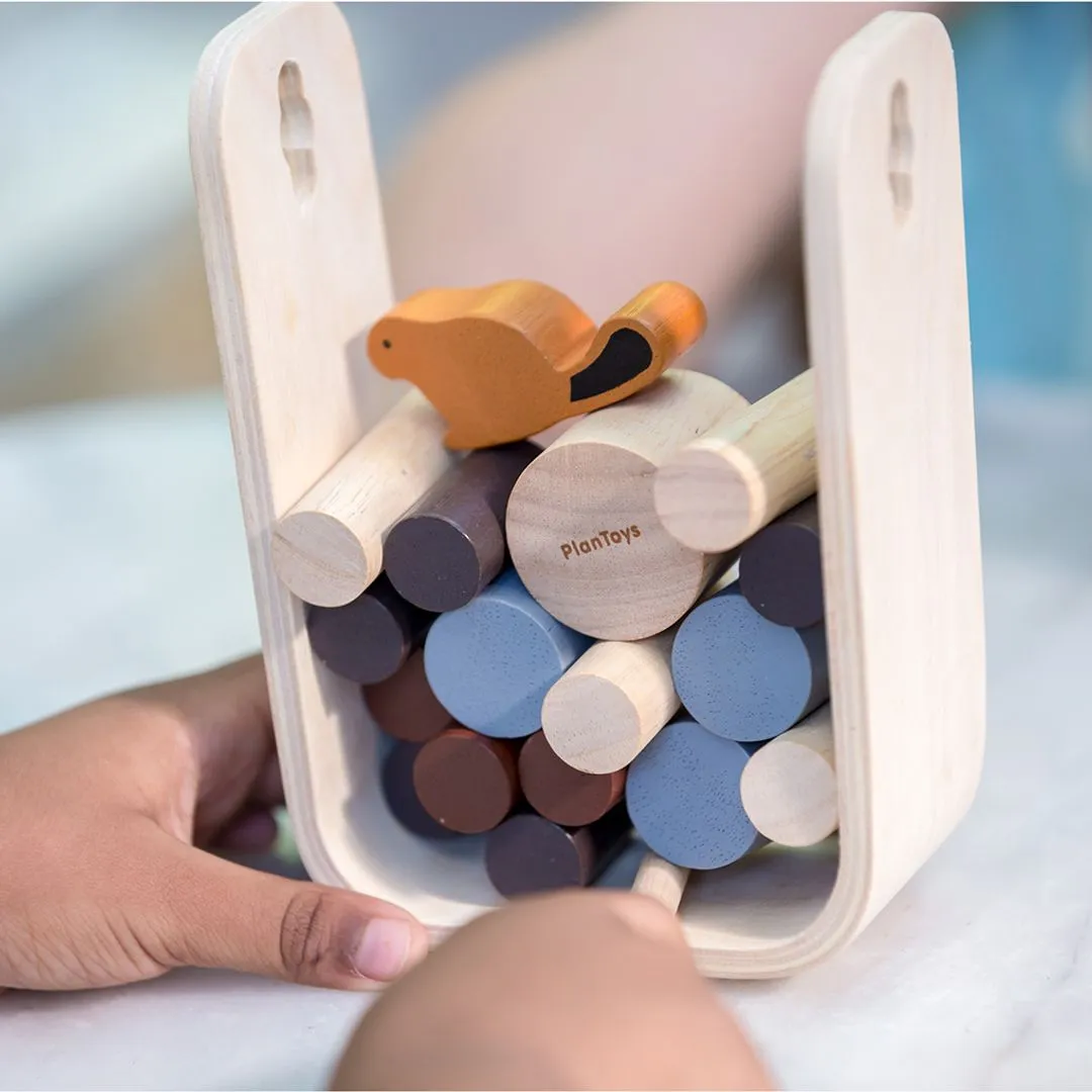 PlanToys Timber Tumble jeu adresse castor 1-4 joueurs