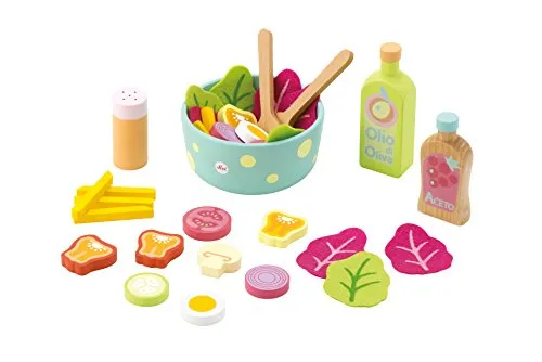 Trudi Sevi Set Salade 82986 Dinette Bois Enfant