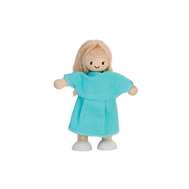 PlanToys Girl figurine maison de poupée fille peau claire