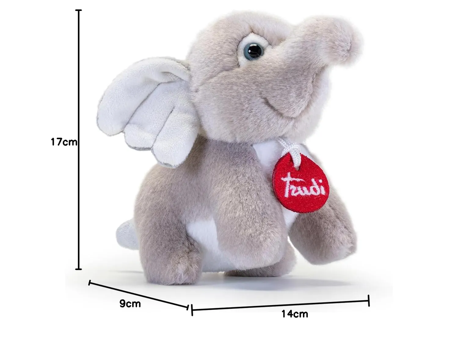 Trudi Trudini 52228 peluche éléphant XS 17 cm
