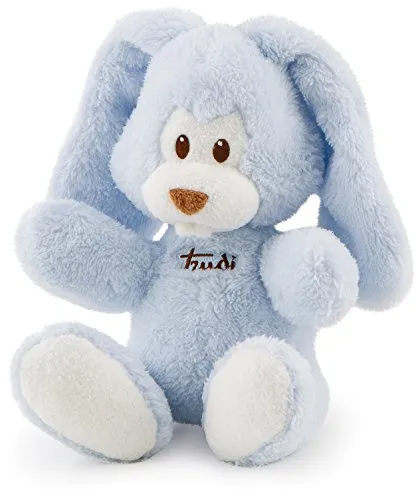 Trudi Cremino 18131 doudou lapin bleu turquoise carillon 26 cm