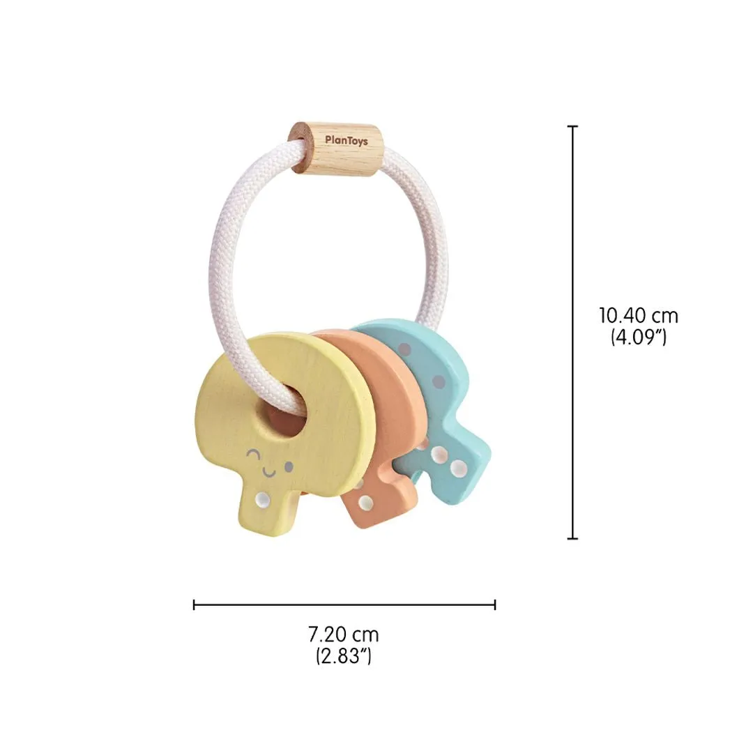 PlanToys Baby Key Rattle hochet clés pastel 0-6 mois